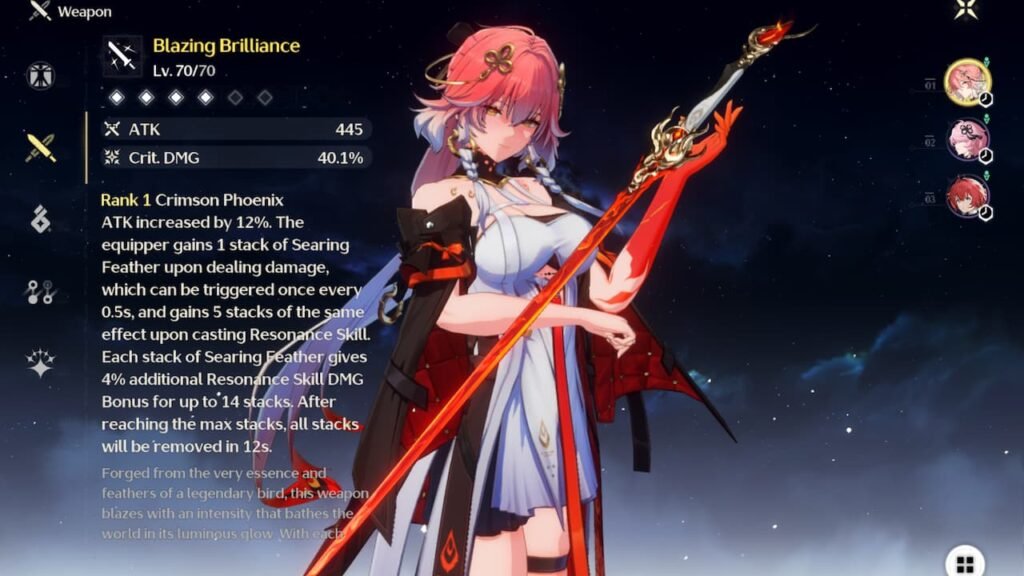 Best weapon of Changli in Wuthering Waves